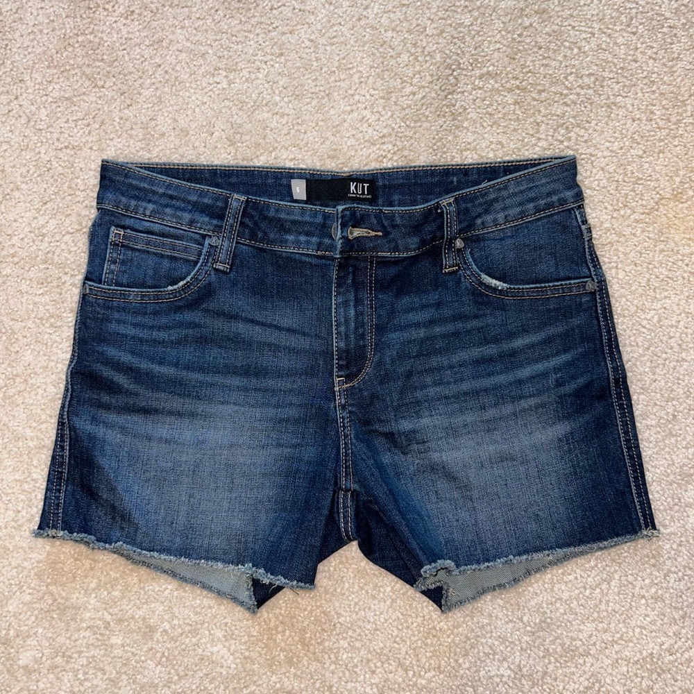 Kut from the Kloth Dark Blue Jean Shorts